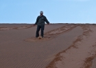 MG 7489  Jim running into Dead Vlei from a top Big Daddy