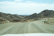 The road over the pass to get back into Namibia