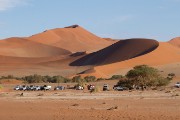 many people hike the dunes...